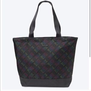 BNWT • VS PINK - BLACK/RAINBOW TOTE BAG 🌈